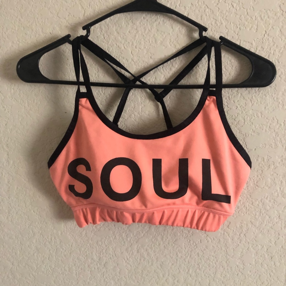 Soul Cycle Reversible Strappy Bra Missing Size